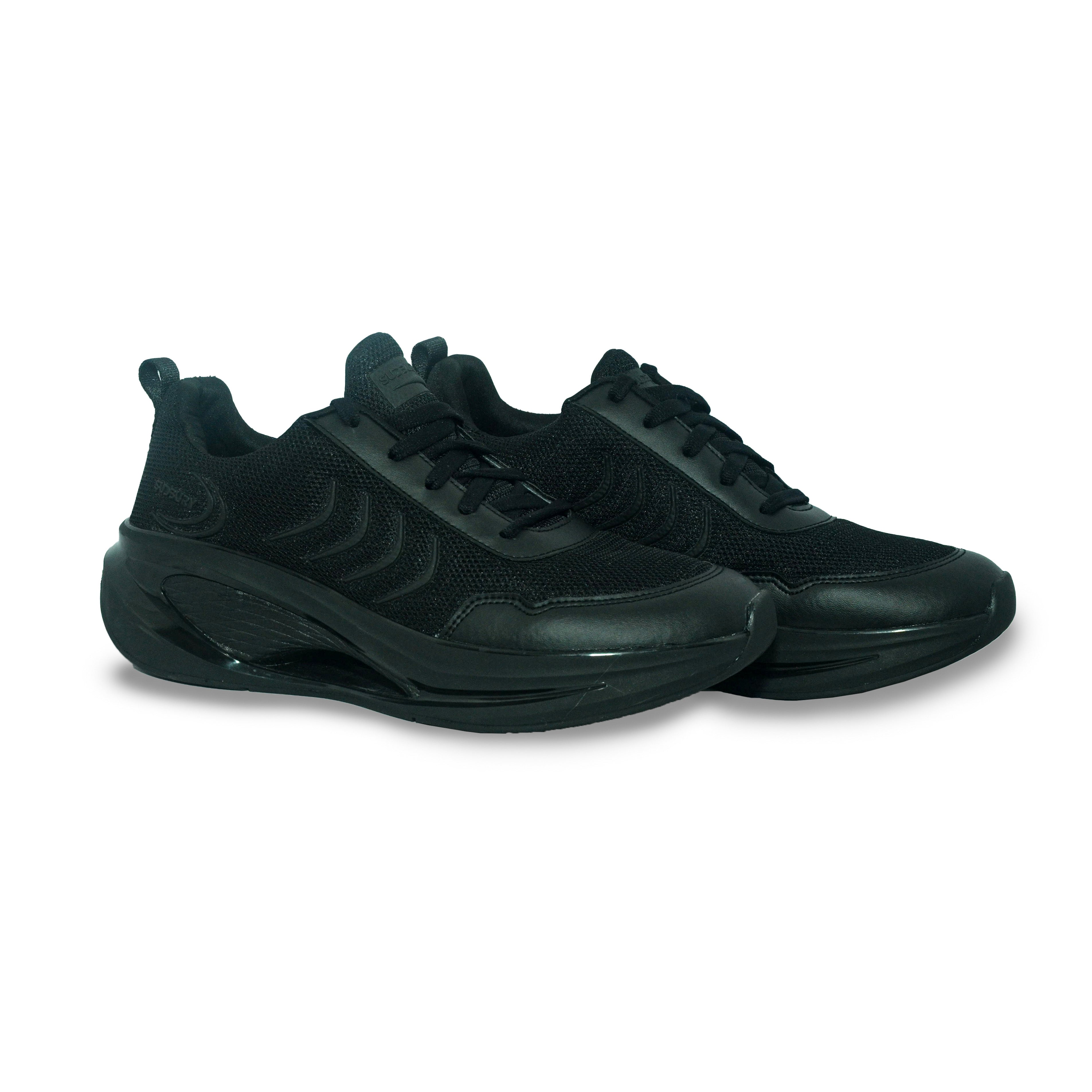 Men’s Black Go‑Walk Sudbury – Sky Vault Cushioned Walking Shoes