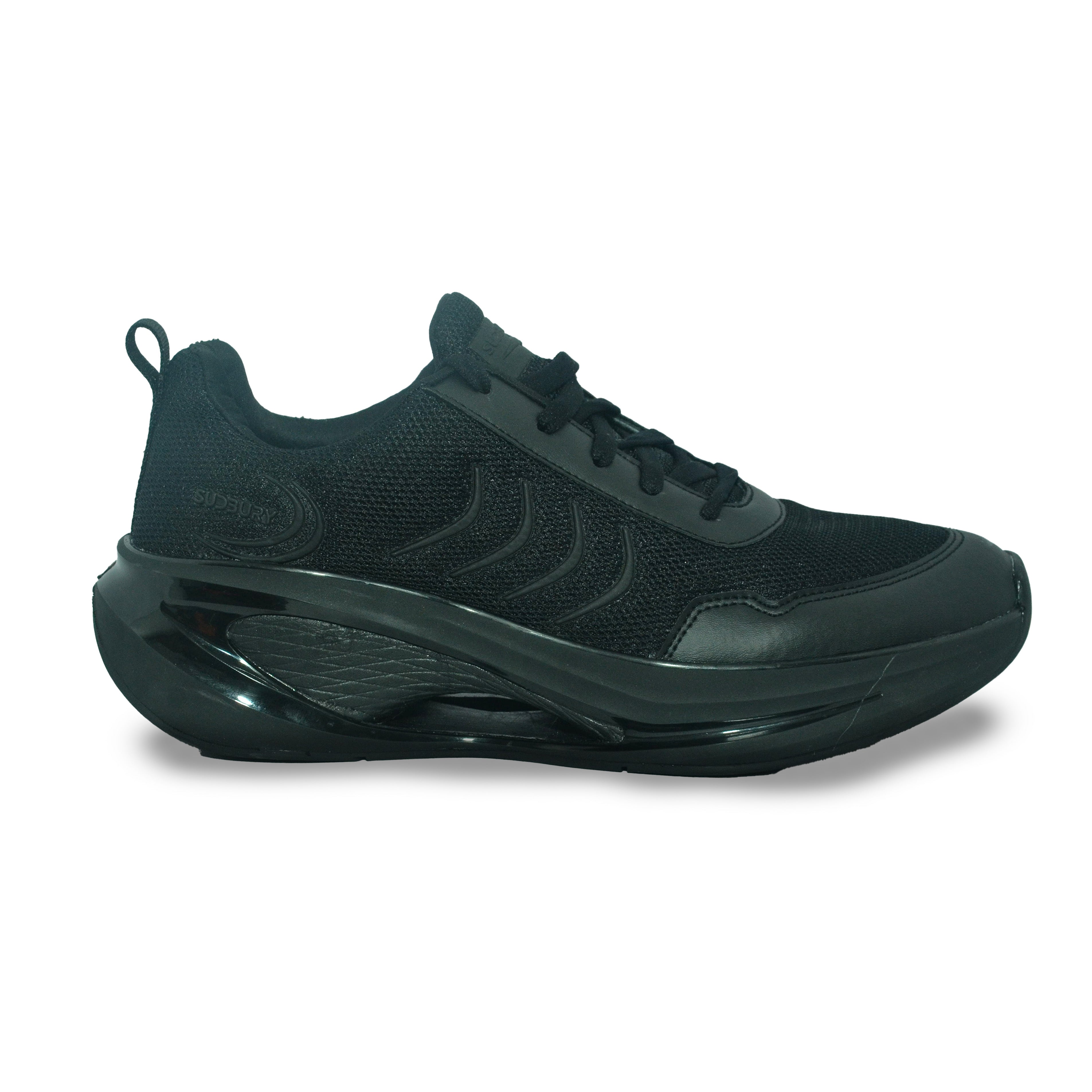 Men’s Black Go‑Walk Sudbury – Sky Vault Cushioned Walking Shoes