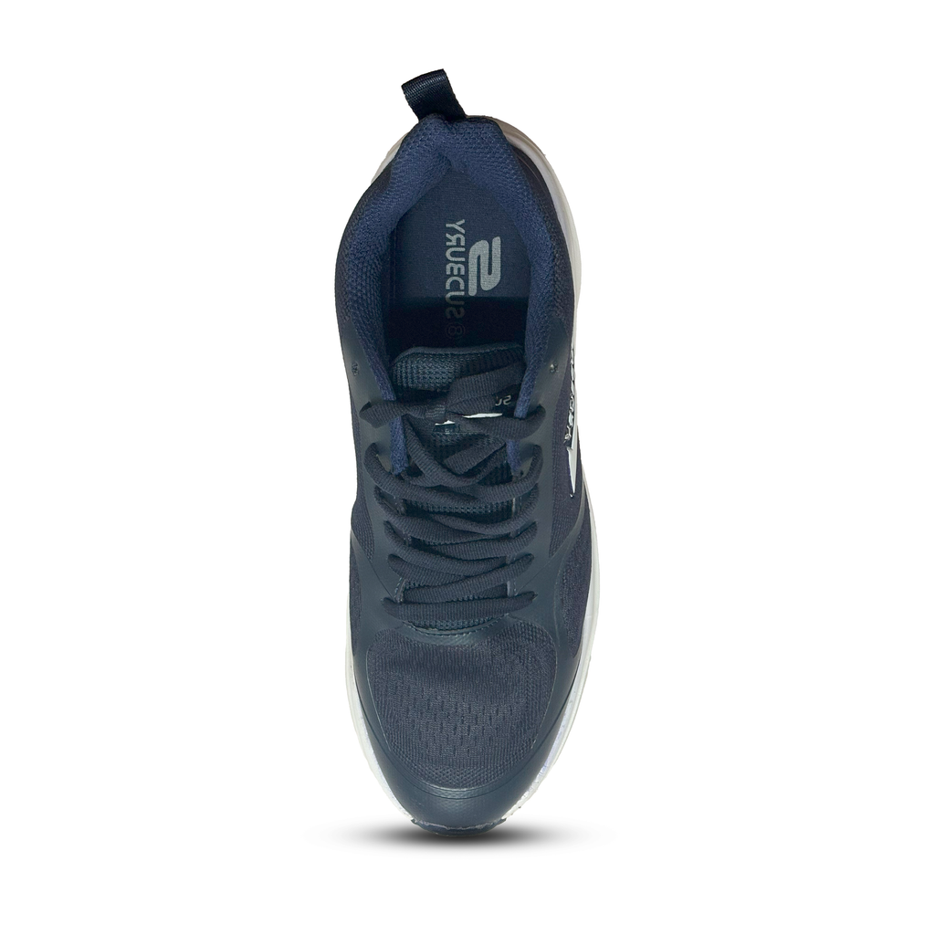 Men’s Navy Blue Running Shoes – Lightweight Trainers with Cushioned Sole by Sudbury