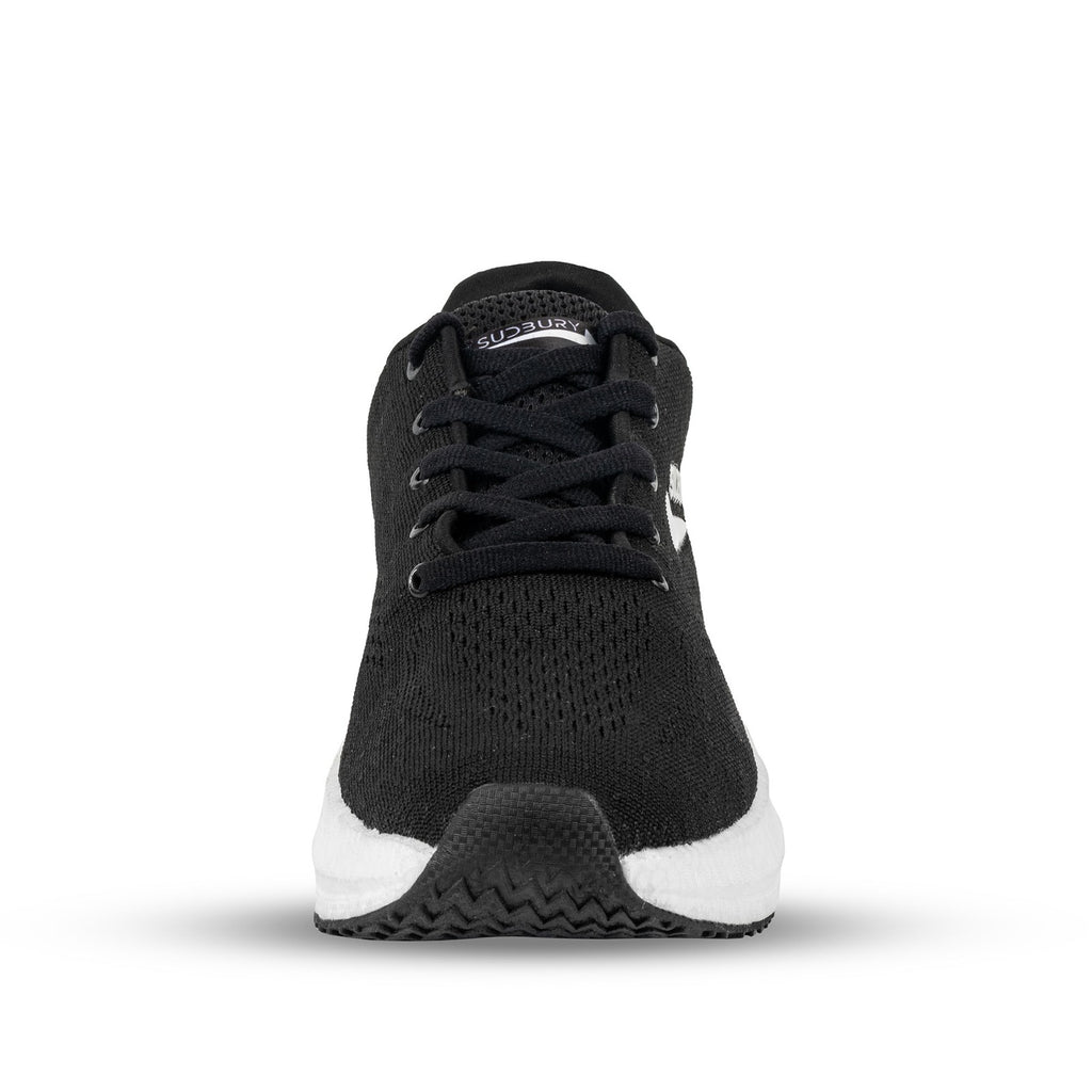 Sudbury AeroRun – Soft Black Running Shoes for Men | Lightweight & Cushioned