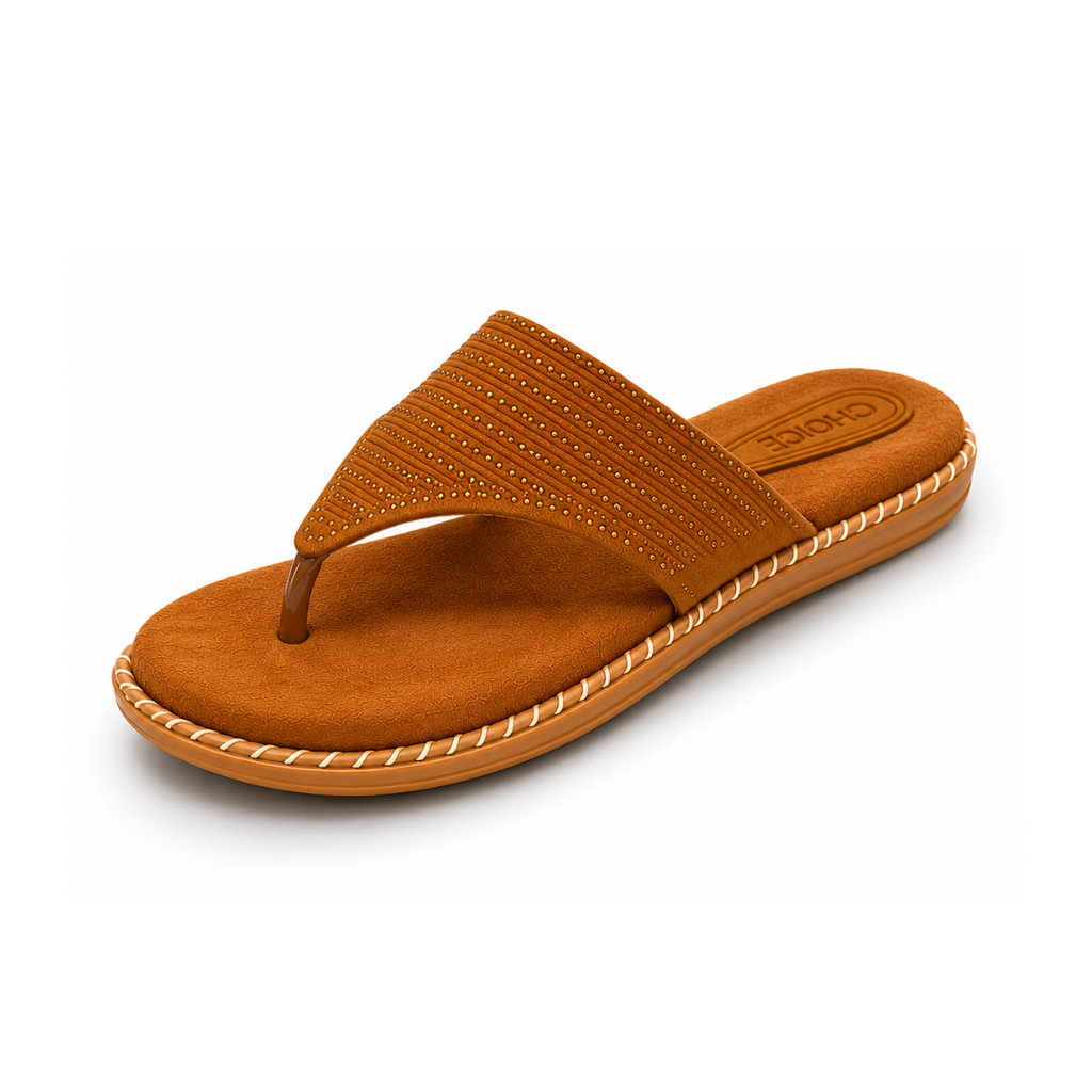Side angle of Sudbury Women's Cushioned Slippers showing lightweight profile