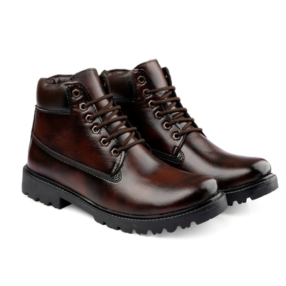 Men's Ankle Lace-up Boots for All Seasons