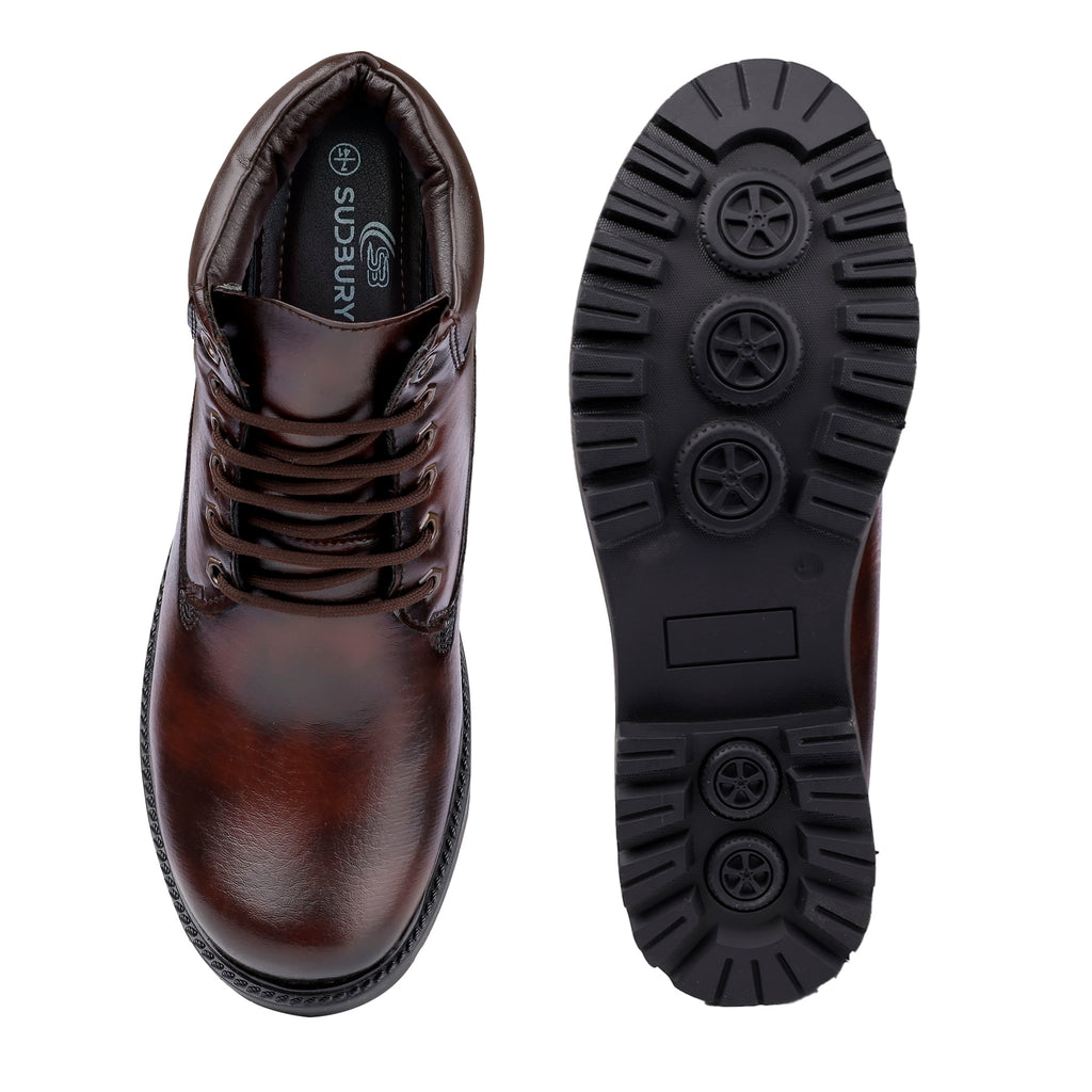 Sudbury RuggedStep – Men’s Ankle Lace-Up Boots | Durable All-Season Footwear