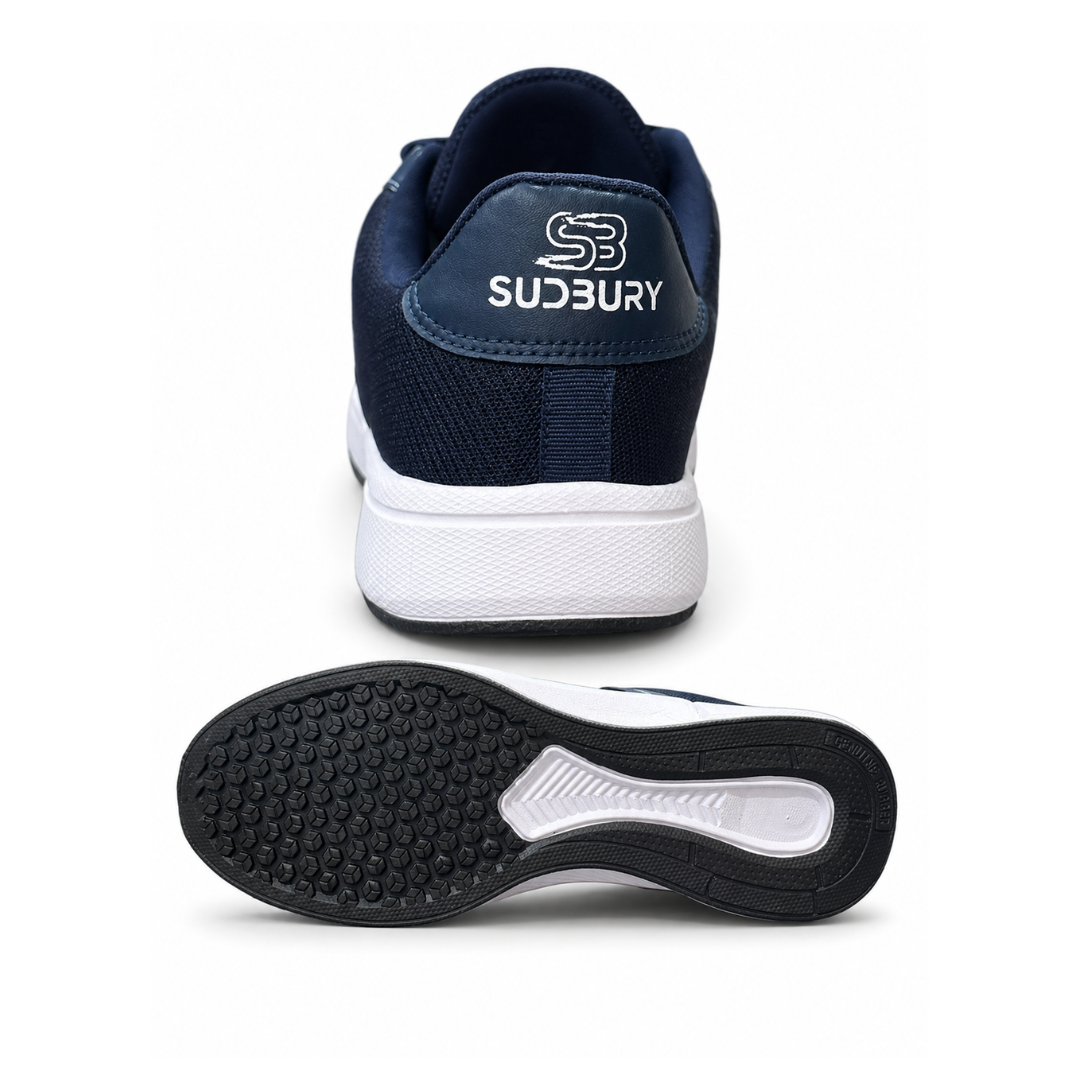 Sudbury RunMax Marathon Lightweight Running Shoes for Men – Breathable Sports & Walking Shoes | Navy