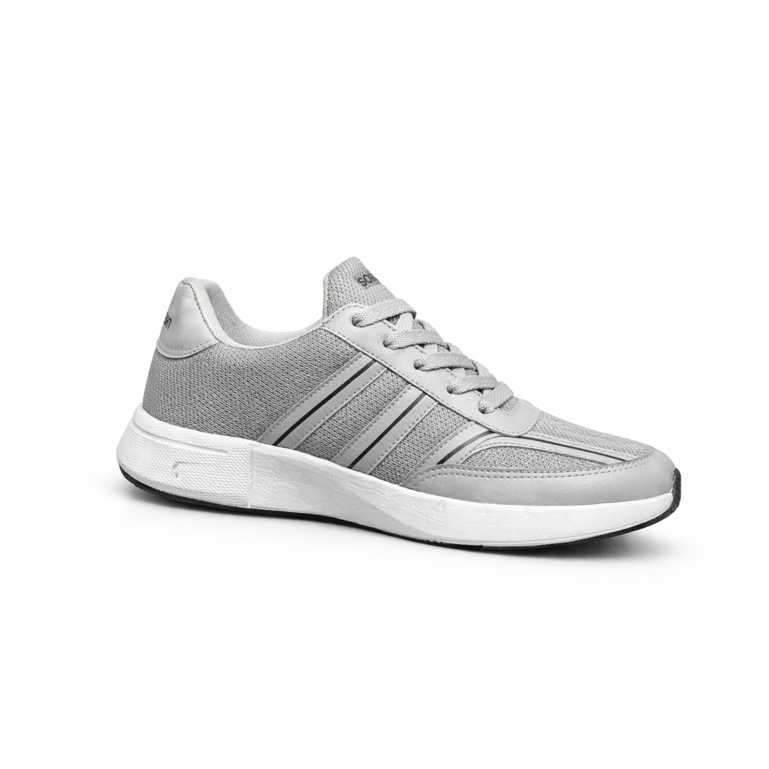 Sudbury RunMax Marathon Lightweight Running Shoes for Men – Breathable Sports & Walking Shoes | Grey