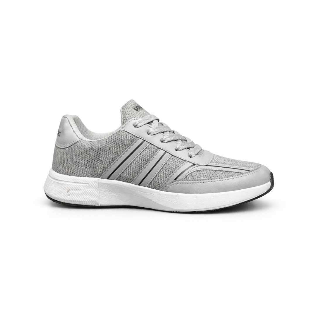 Sudbury RunMax Marathon Lightweight Running Shoes for Men – Breathable Sports & Walking Shoes | Grey