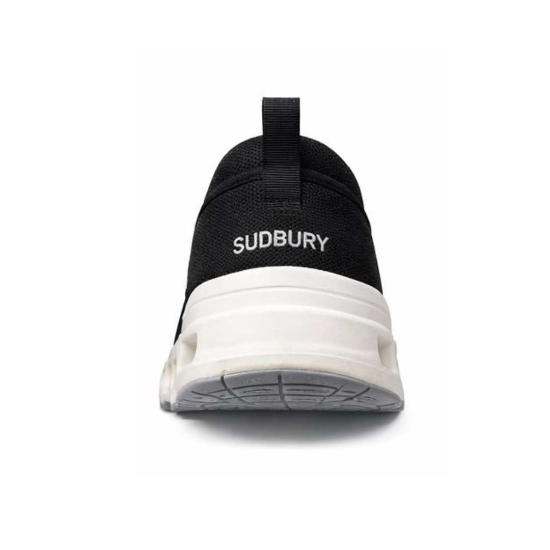 Elite Comfort Black Slip-On Sneakers