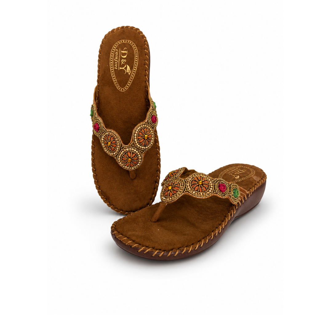Sudbury Women's Toe-Ring Slipper – Side Profile View