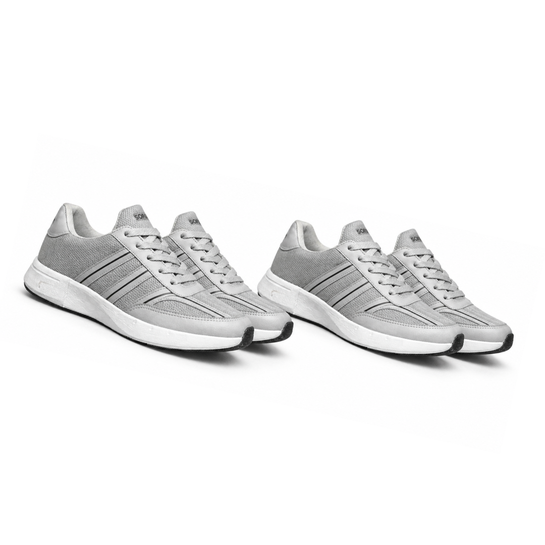 Sudbury RunMax Marathon Lightweight Running Shoes for Men – Breathable Sports & Walking Shoes | Grey