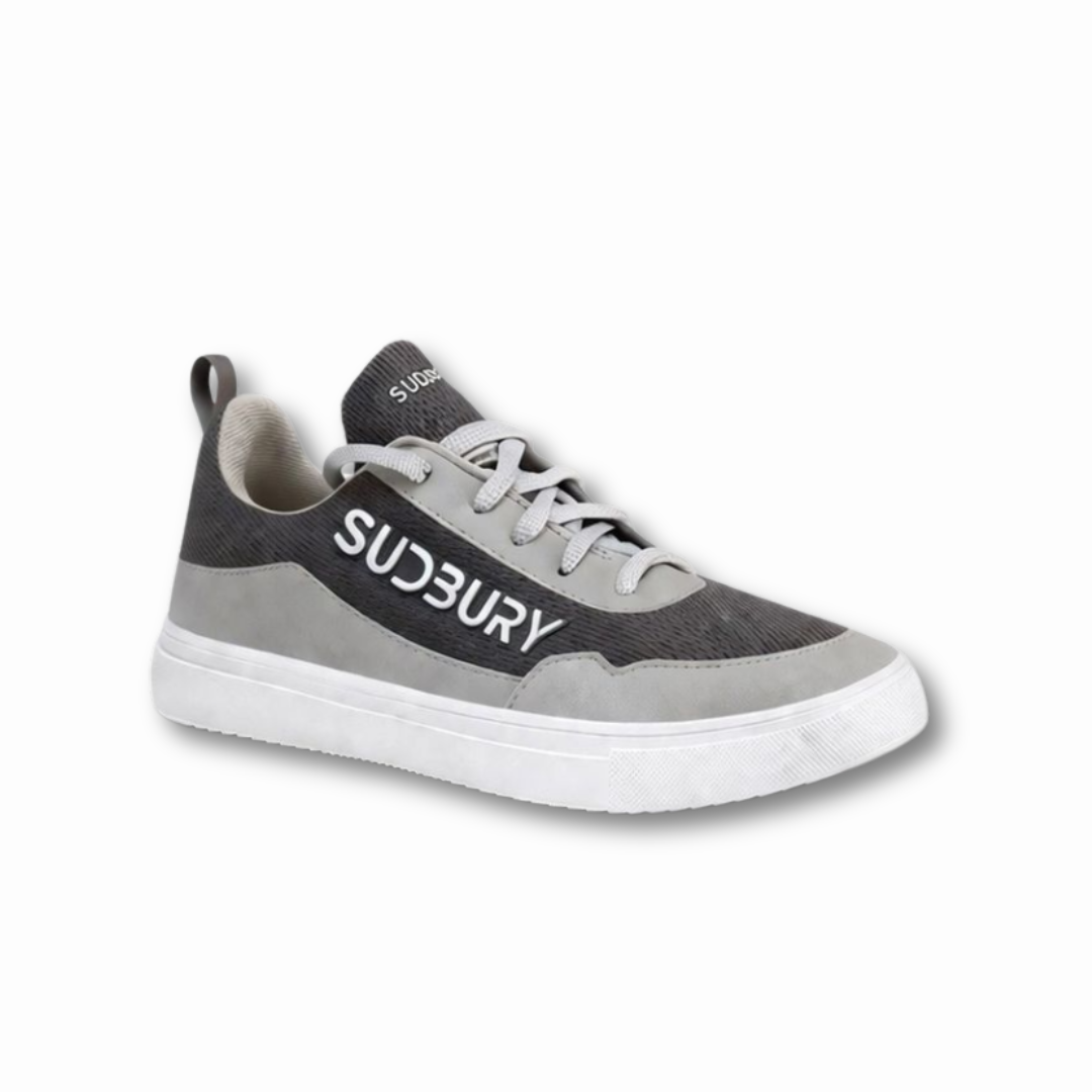 MetroStep – Dual Grey Men’s Casual Lace-Up Sneakers