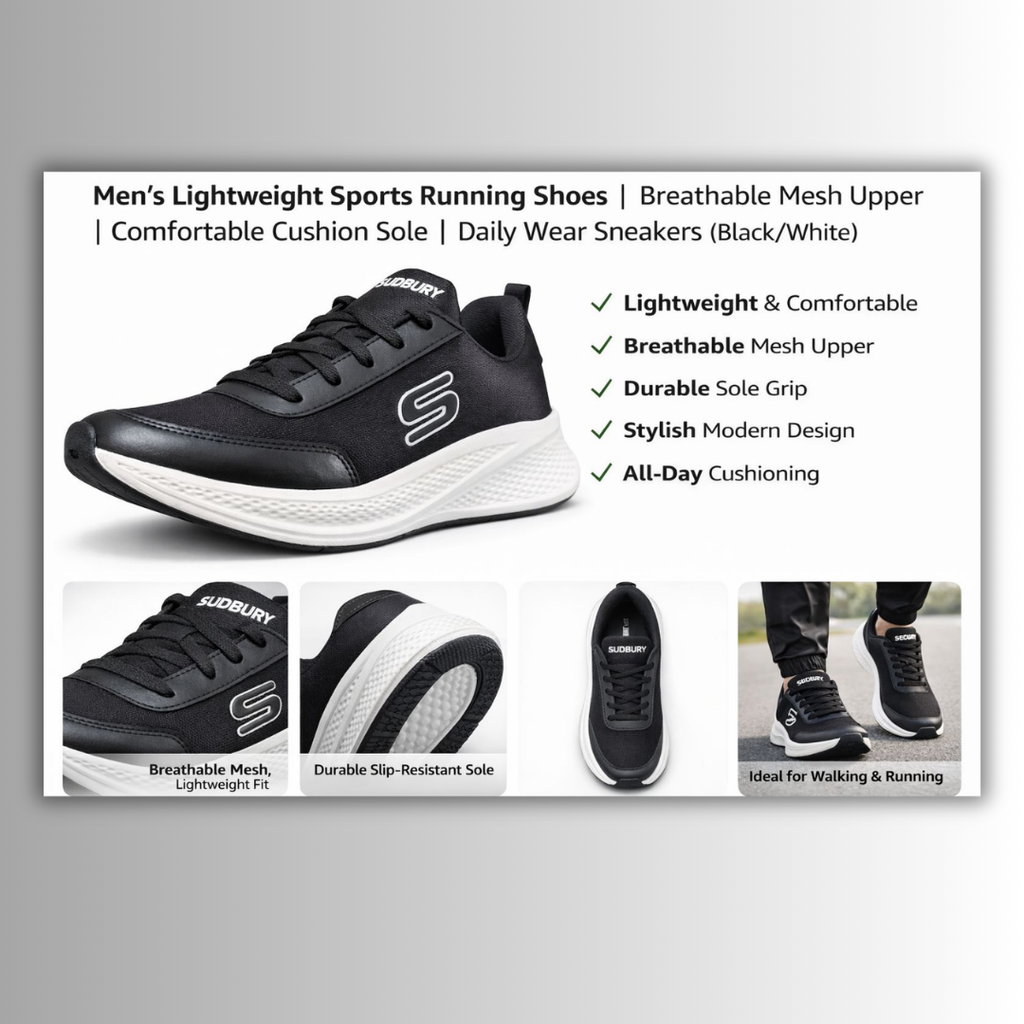 AeroStride Pro – Men’s Premium Cushion Running Shoes
