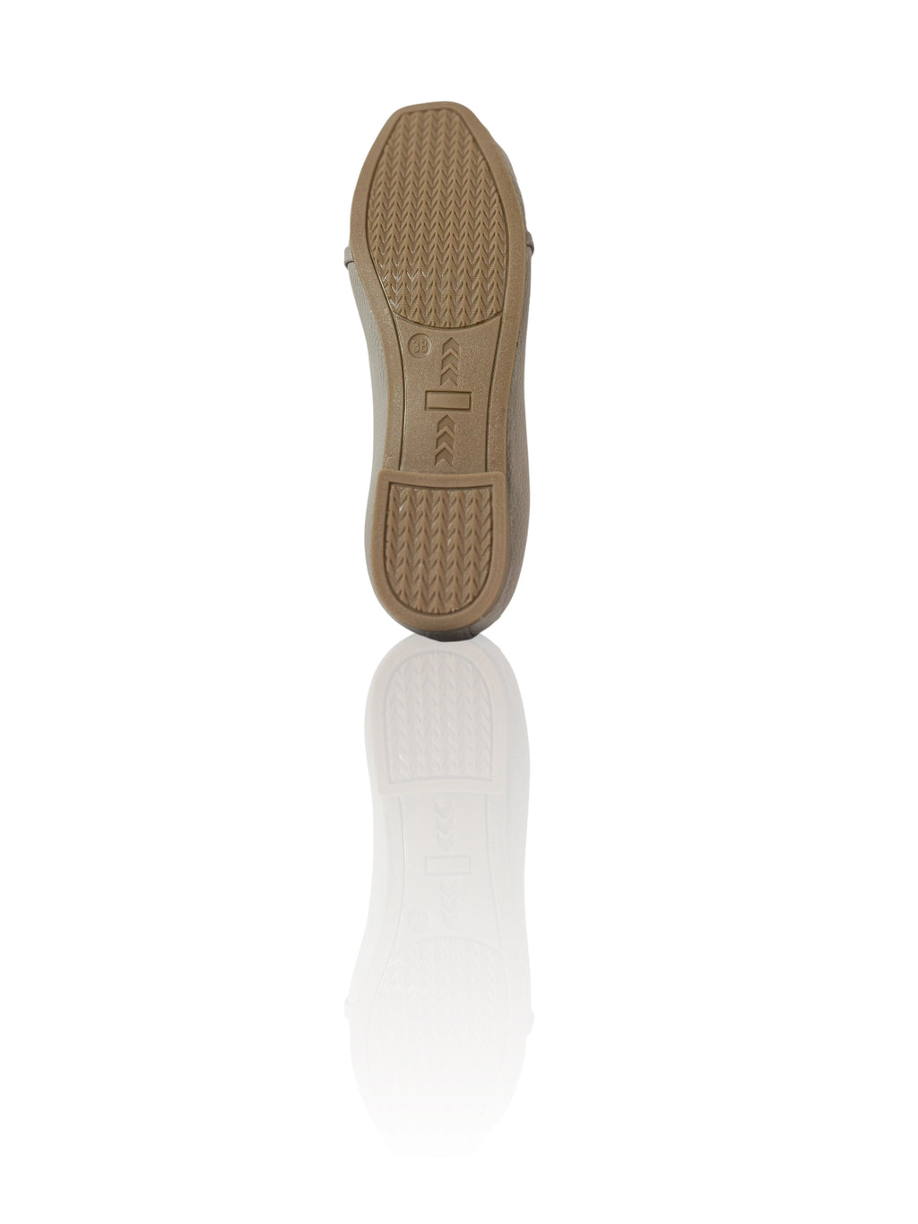 Light Grey Textured Women's Loafers – Minimalist Everyday Flats