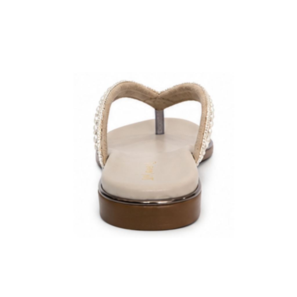 Sudbury Pearl Embellished Comfort Toe-Ring Sandals