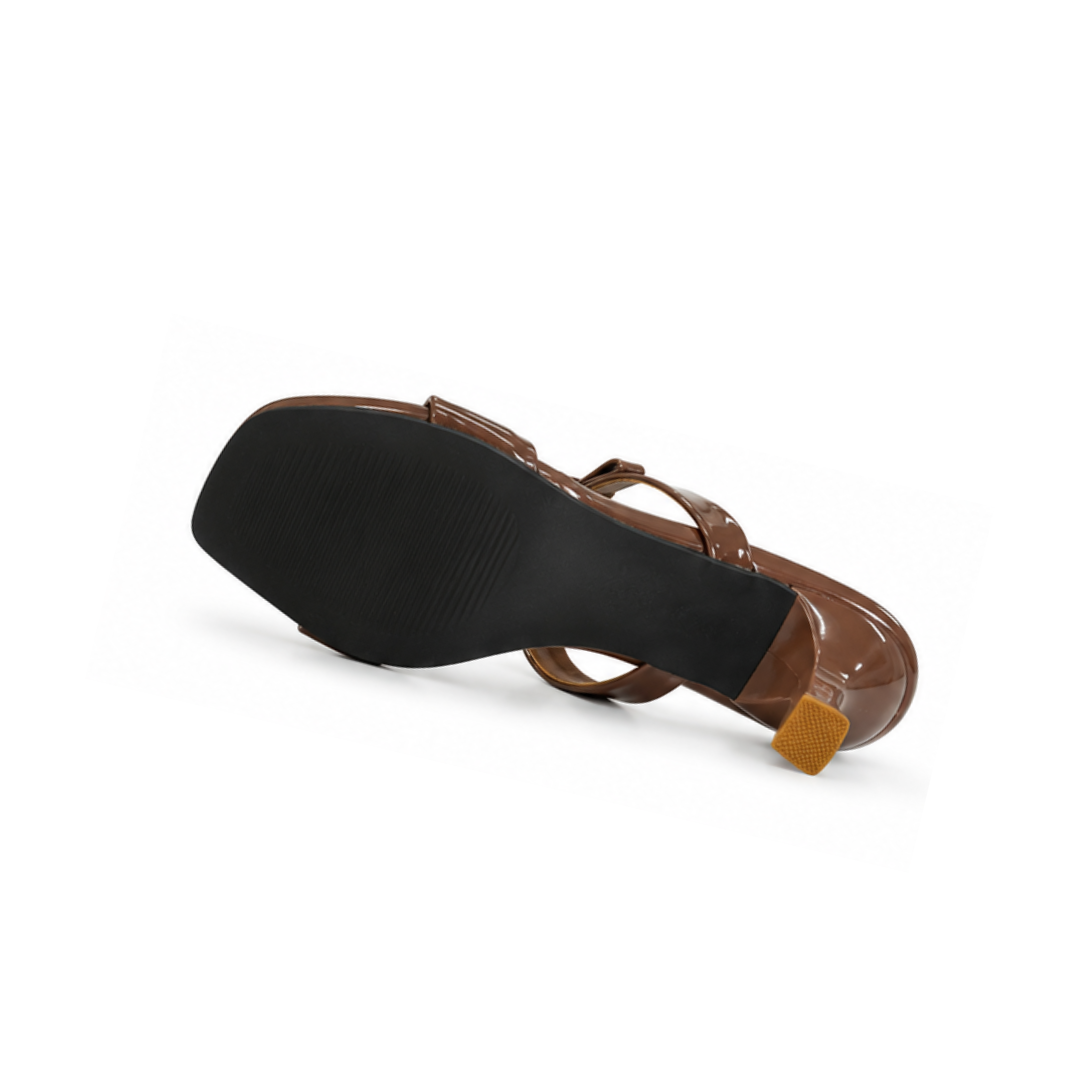 Sudbury Elegant Bow Strap Mid Heel Sandals